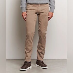 Men's Zegna Slim Fit Straight-Leg Linen-Blend Pants Waist 34 Never Worn